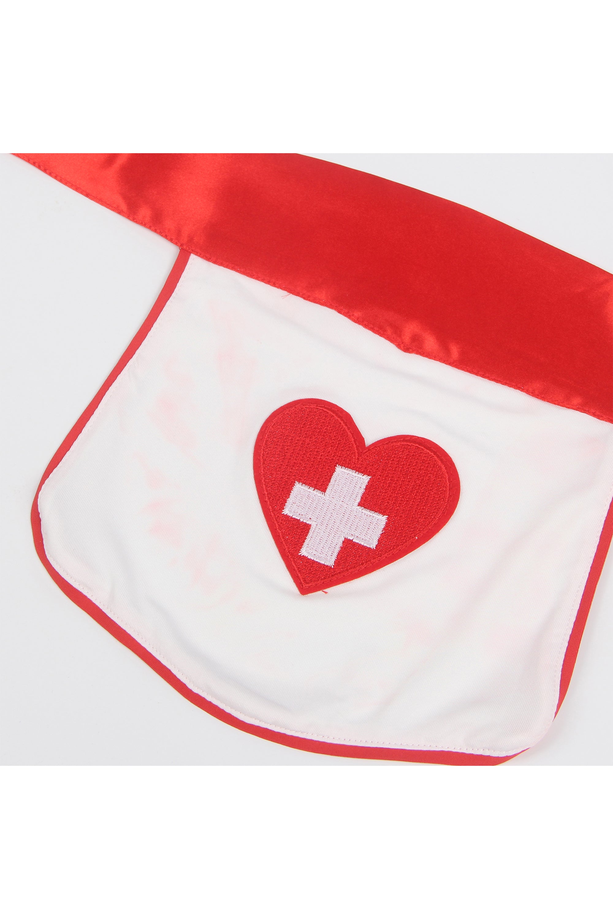 Zipper Design Decoration Nurse Halloween Bodysuit Costume for women