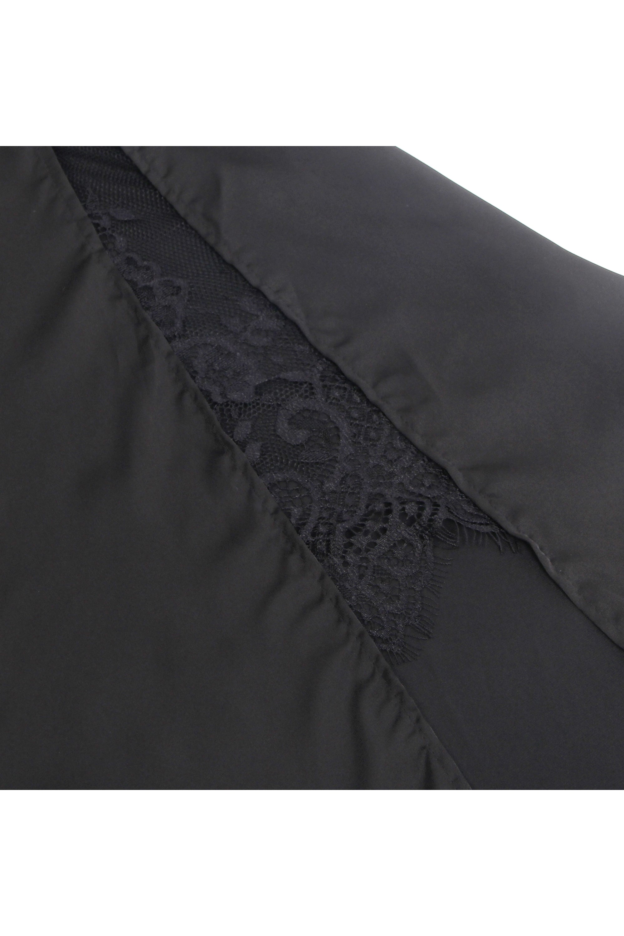 Short Nightdress with Lace Slit