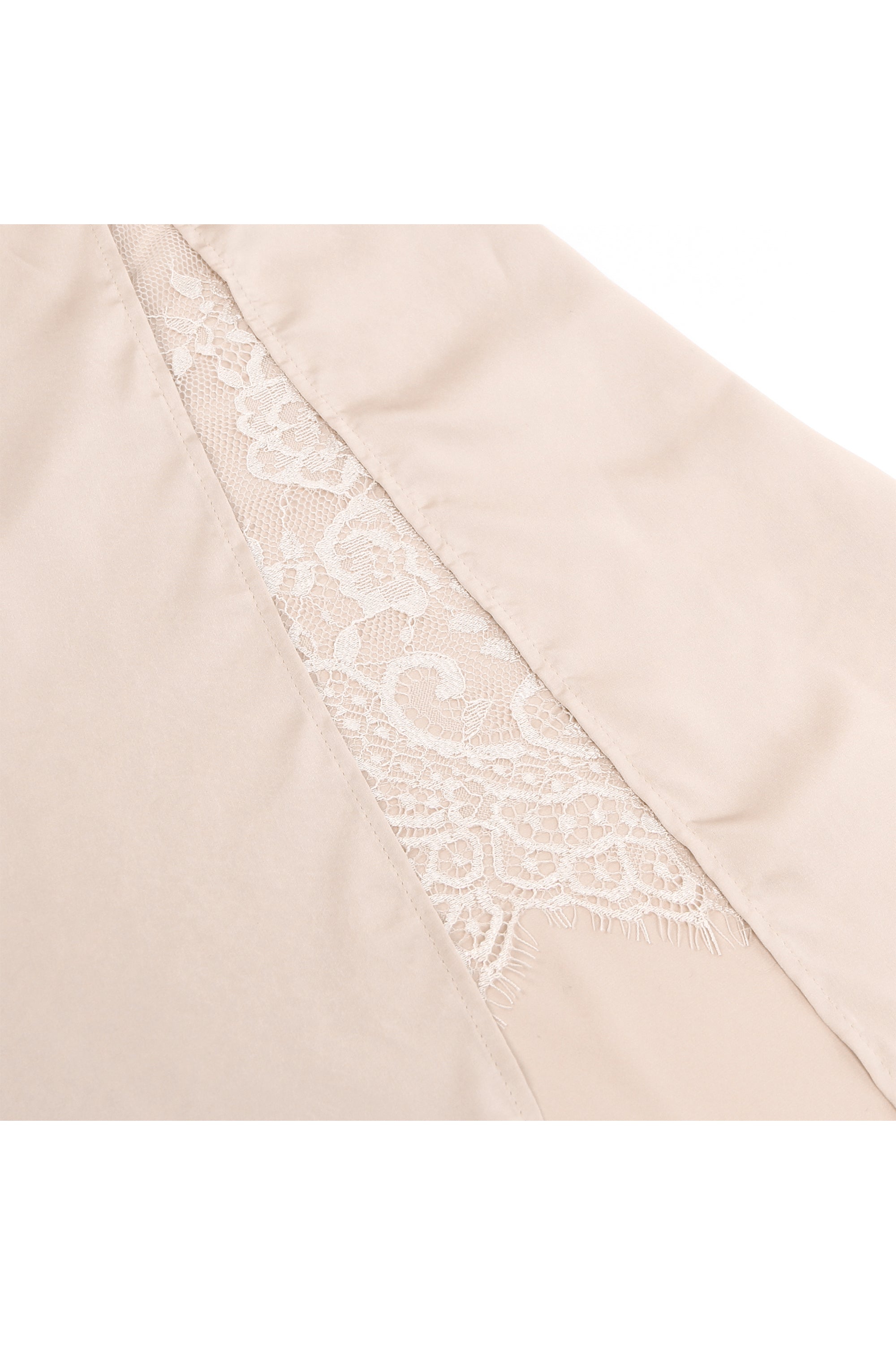 Short Nightdress with Lace Slit