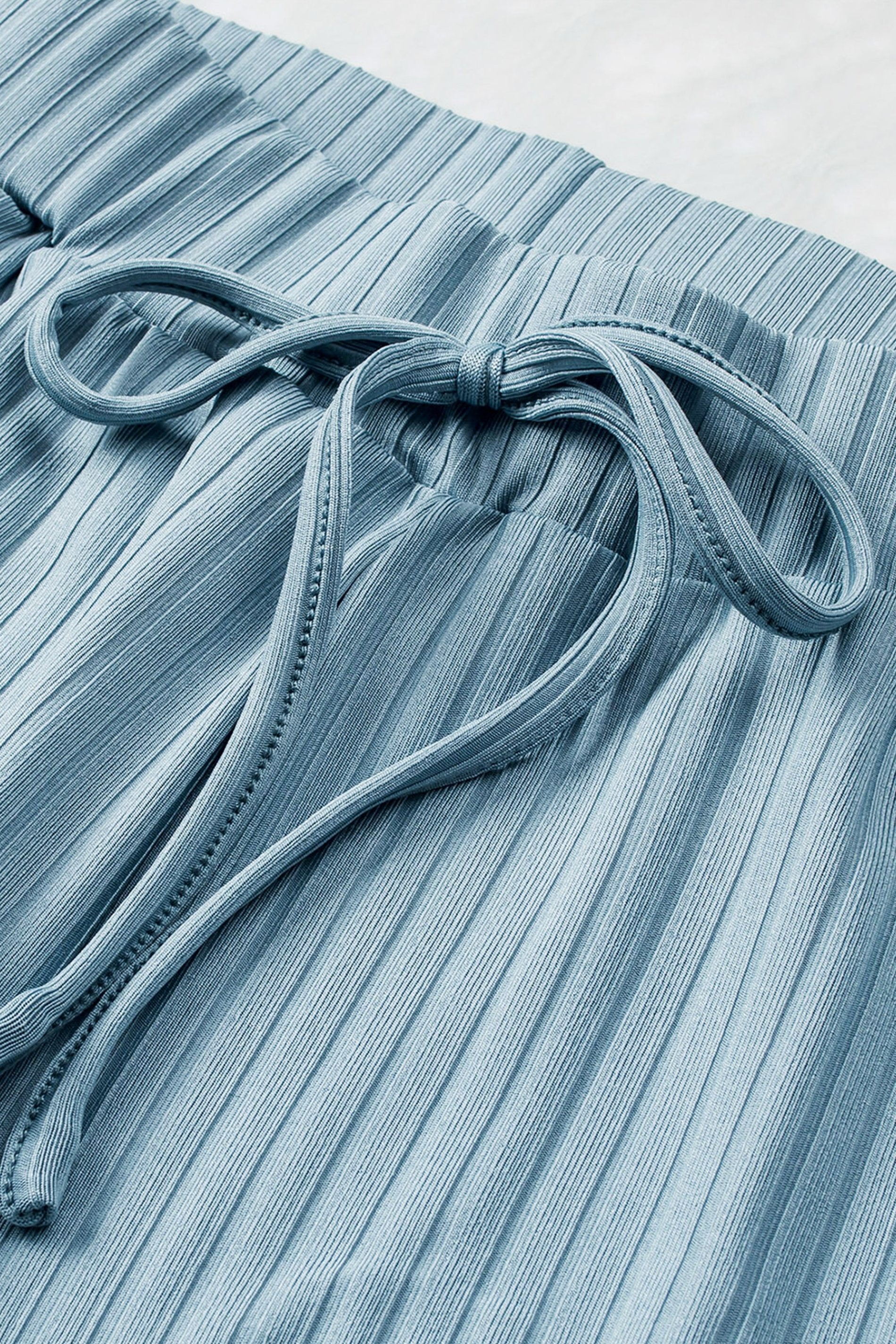 Ribbed Crop Tank Drawstring Pants Set