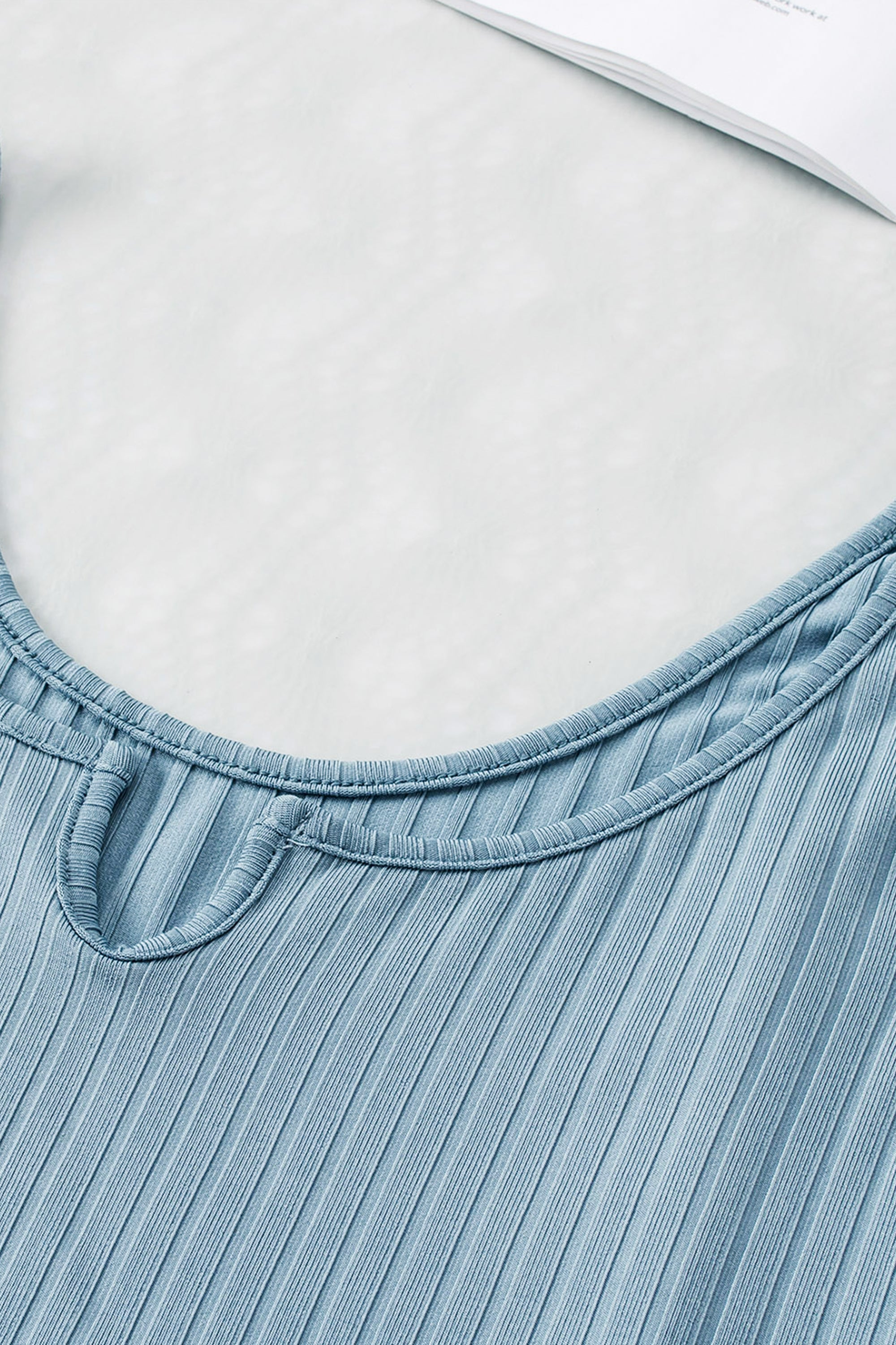 Ribbed Crop Tank Drawstring Pants Set