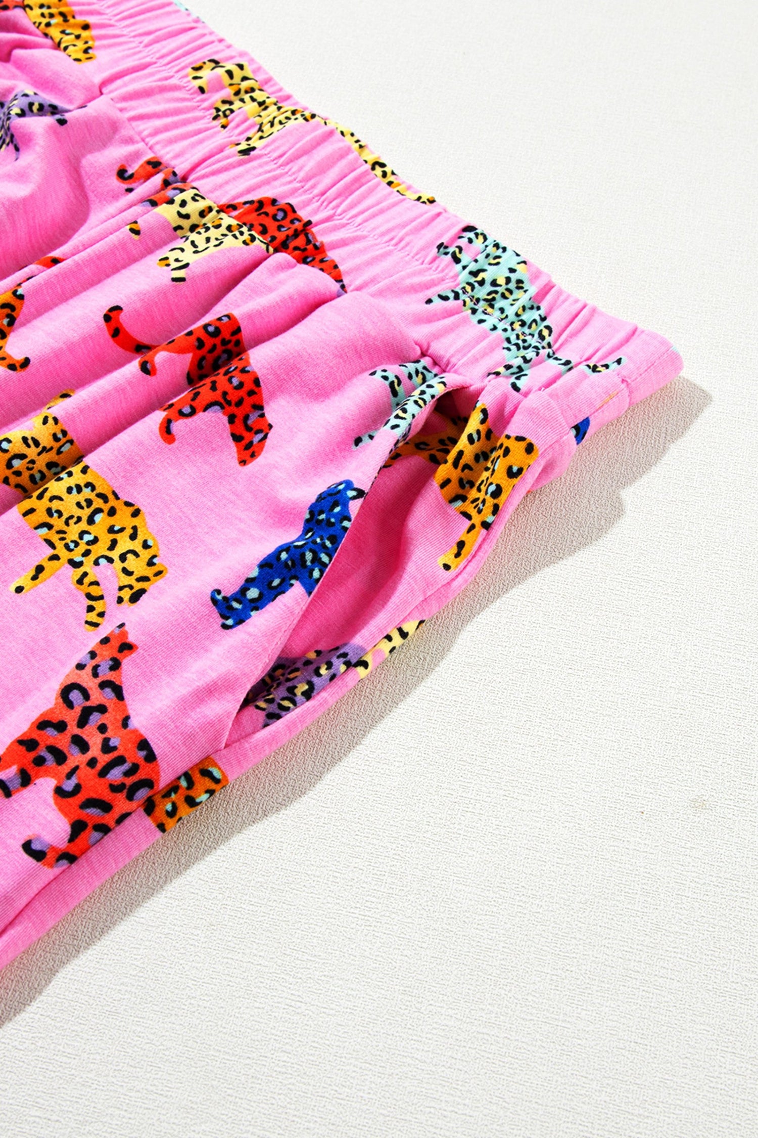 Pink Cheetah Print Shirt and Pants Pajama Set - Long Sleeve