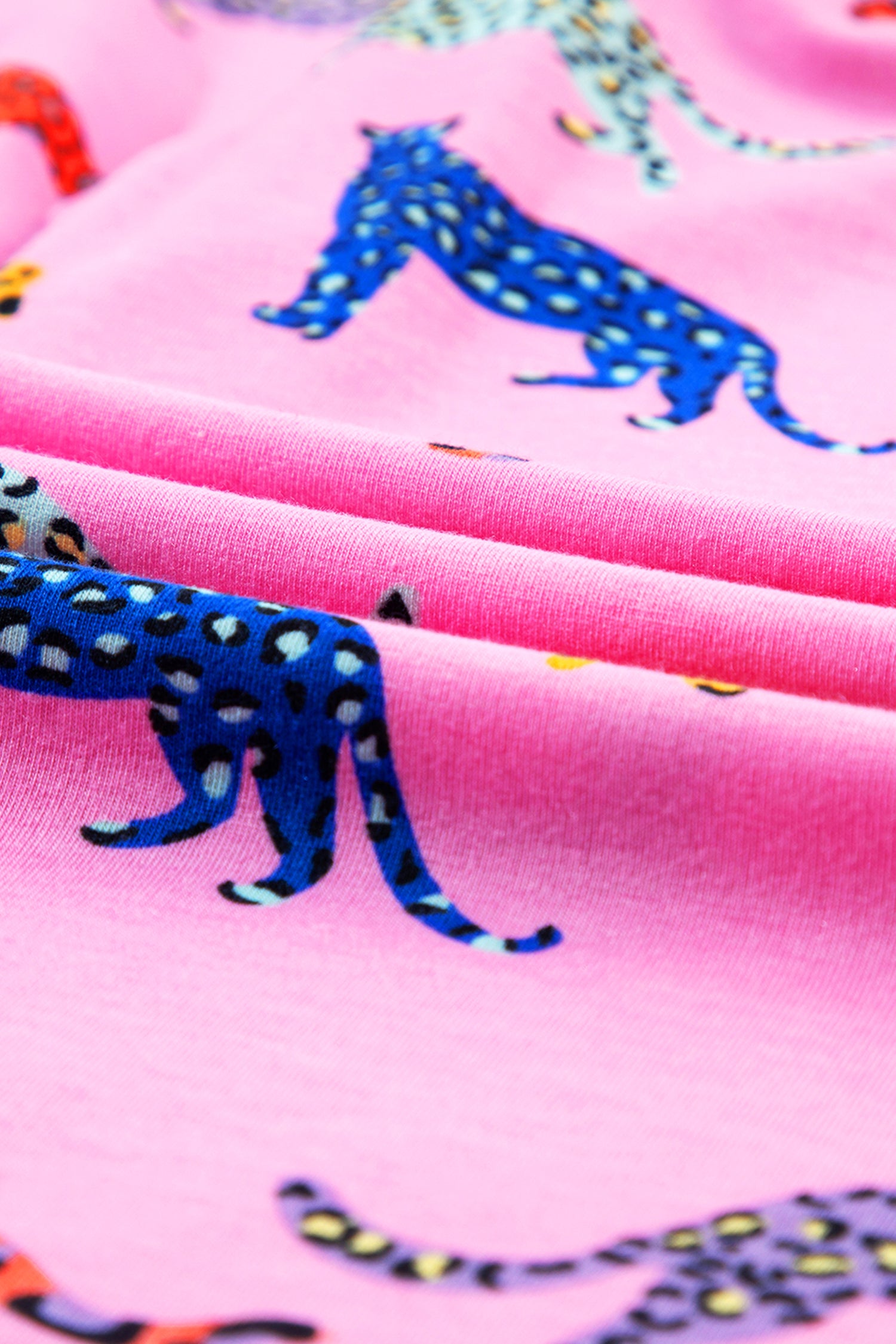 Pink Cheetah Print Shirt and Pants Pajama Set - Long Sleeve