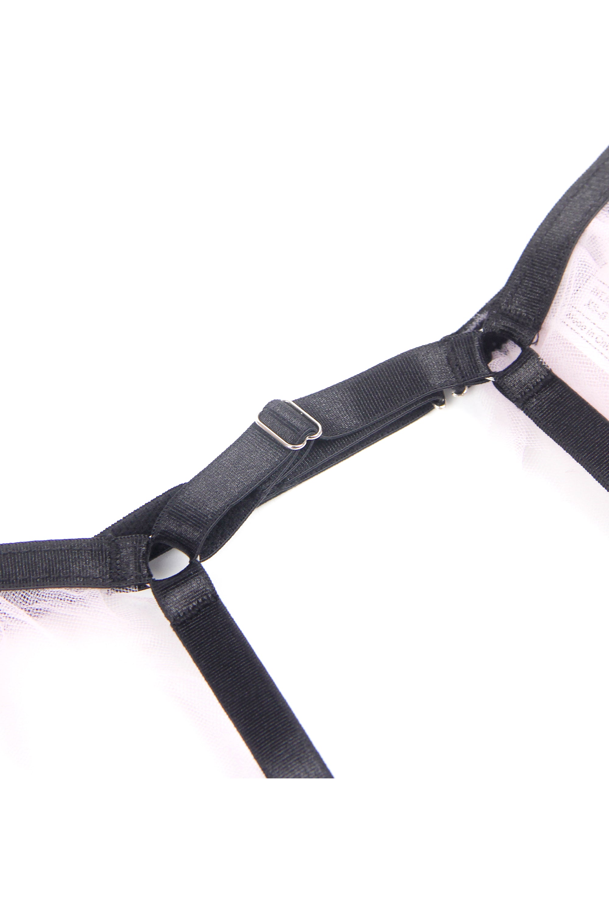 لانجري نسائي طقم 5 قطع لون بنفسجي وأسود