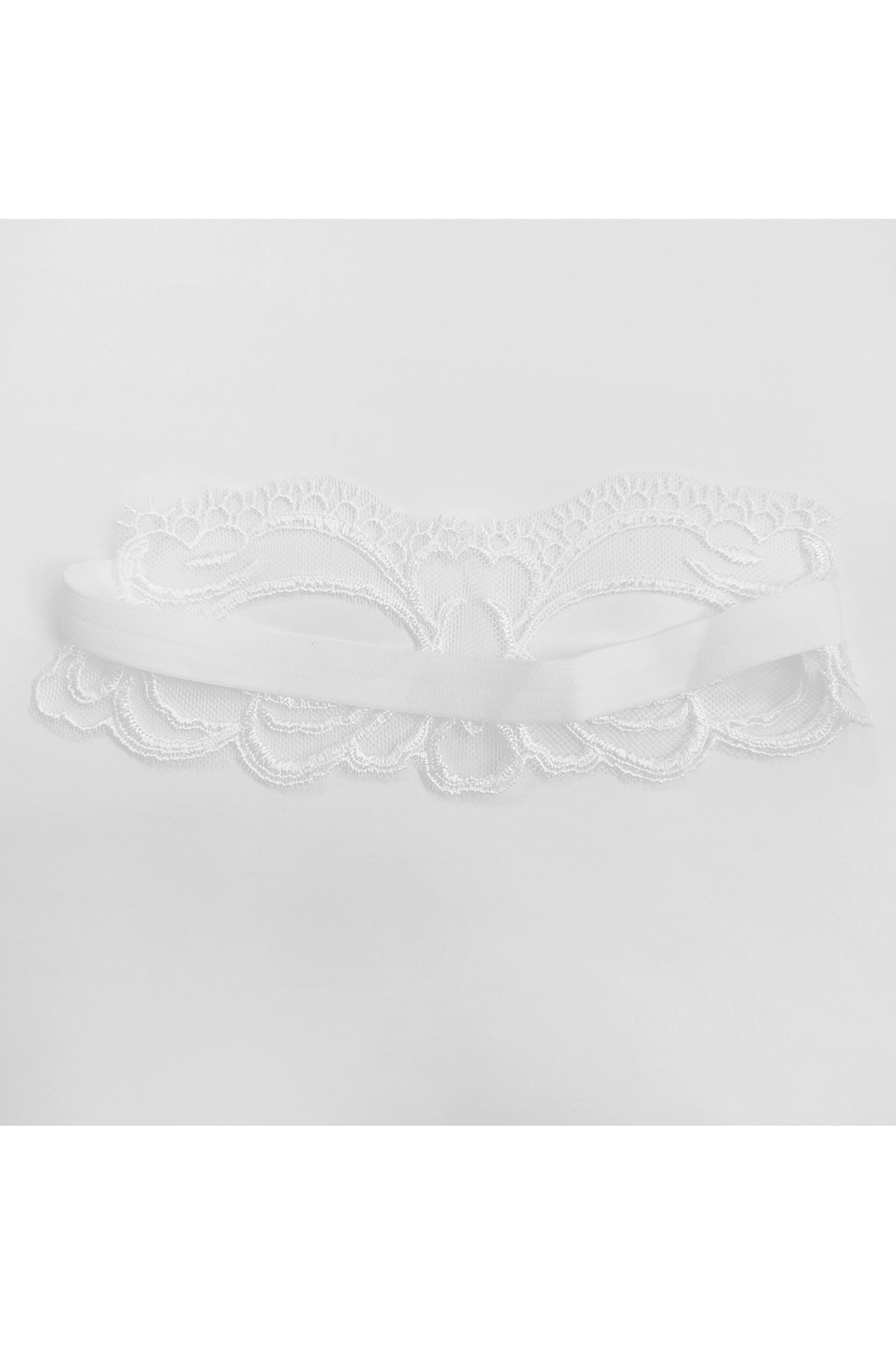 قناع عيون نسائي دانتيل أبيض سكسي لللانجري
